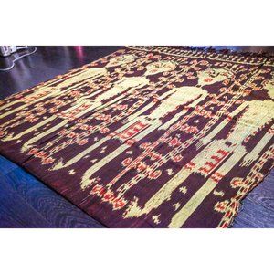 Artisian Hand Loomed Ikat Tapestry - 90" x 43"